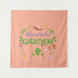 Grappig cadeau voor vrouwelijke plantenliefhebbers wandkleed