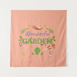 Grappig cadeau voor vrouwelijke plantenliefhebbers wandkleed