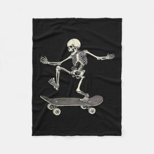Grappig cadeau voor vrouwelijke schaatsers op skat fleece deken