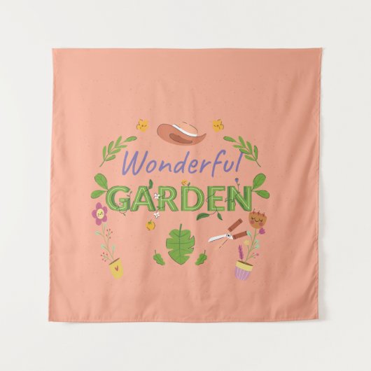 Grappig cadeau voor vrouwen die van planten houden wandkleed (Voorkant)