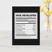 Grappig Cadeau voor Webontwikkelaar Kaart (Gele Bloem)