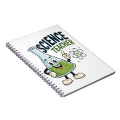 Grappig cadeau voor wetenschapsleraar notitieboek (Rechterzijde)