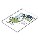 Grappig cadeau voor wetenschapsleraar notitieboek (Linkerzijde)