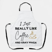 Grappig cadeauidee voor Krav Maga speler meisje of Schort (Voorkant)