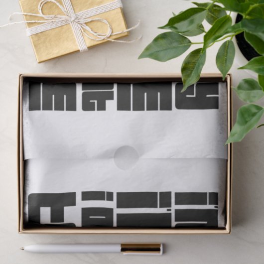 Grappig cadeaupapier - "Sorry dat ik te laat ben Tissuepapier (Geschenk)