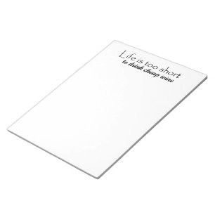 Grappig cadeautjes, cadeautjes wijn citeren grote  notitieblok