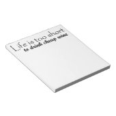 Grappig cadeautjes, cadeautjes wijn citeren humor  notitieblok (Schuin)