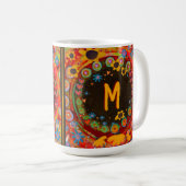 Grappig cafeïnevrij leraar Initiaal gepersonalisee Koffiemok (Voorkant rechts)