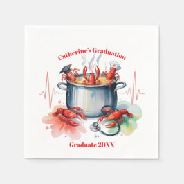 Grappig Cajun-verpleegster afstudeerfeest Servet