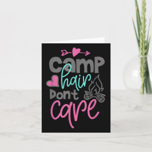 Grappig Camp Hair Dont Care Camping Lover Schattig Kaart