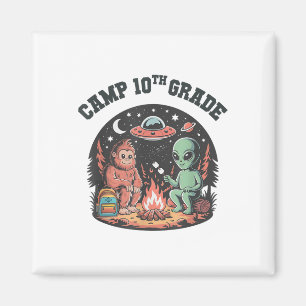 Grappig Camp Out 10e Grade Bigfoot Camping Alien C Magneet