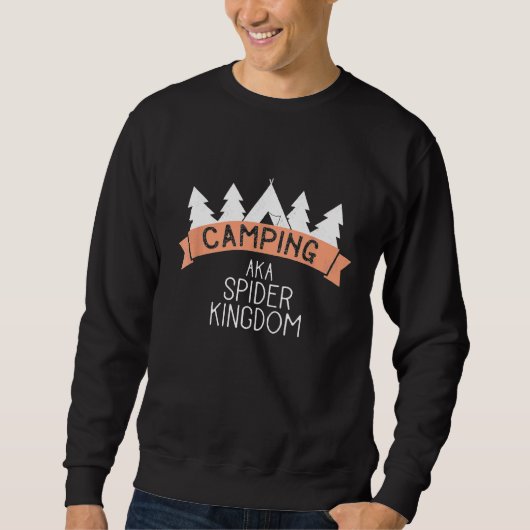 Grappig Camping Aka Spider Kingdom Trui (Voorkant)
