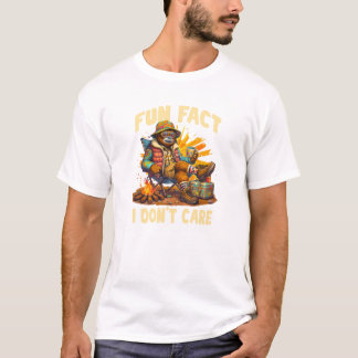 Grappig Camping Beer Shirt