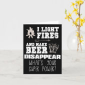 Grappig Camping Gift I Light Fires & Camp; Maak Bi Kaart (Gele Bloem)