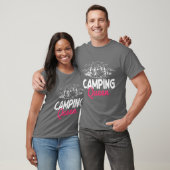 Grappig Camping Koningin Bijpassend Ontwerp retro T-shirt (Unisex)