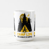 Grappig Camping Monster – Kampeer Levens Avontuur Koffiemok (Center)