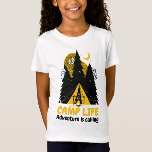 Grappig Camping Monster – Kampeer Levens Avontuur T-shirt