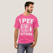 Grappig Camping Shirt I Pee Buiten Wandelen Camper (Voorkant volledig)