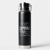 Grappig Camping Vrienden Kleine Bende Cadeau Waterfles (Achterkant)