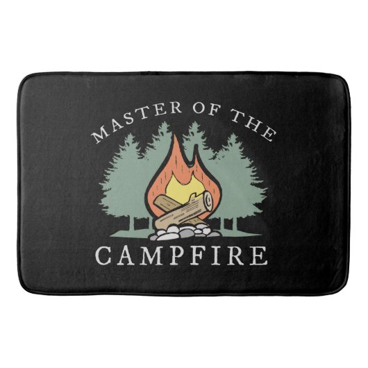 Grappig campingcadeau badmat (Voorkant)