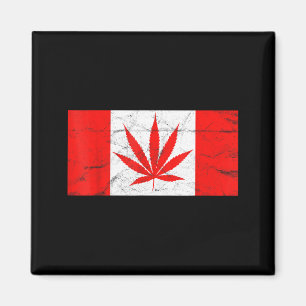 Grappig Canada & Wietblad! Canadese Nieuwe Vla Magneet