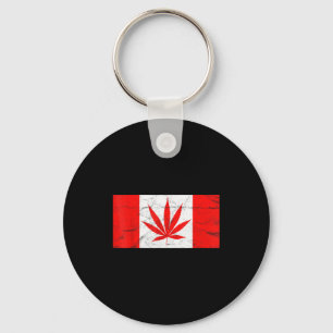 Grappig Canada & Wietblad! Canadese Nieuwe Vla Sleutelhanger