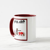 Grappig Canada Moose en Beaver met Maple Syrup Mok (Voorkant links)