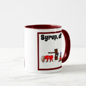Grappig Canada Moose en Beaver met Maple Syrup Mok (Voorkant rechts)