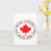 Grappig Canada, we haten hem ook Kaart (Gele Bloem)