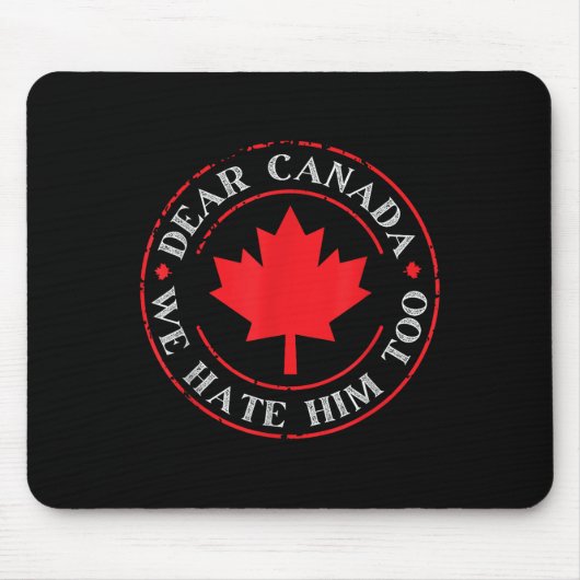 Grappig Canada, we haten hem ook Muismat (Voorkant)