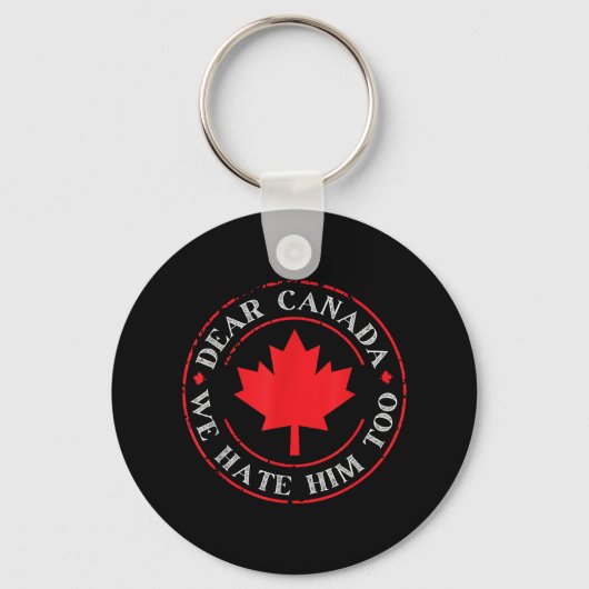 Grappig Canada, we haten hem ook Sleutelhanger (Voorkant)