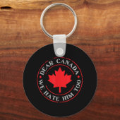Grappig Canada, we haten hem ook Sleutelhanger (Voorkant)