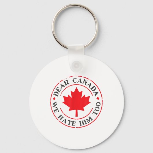 Grappig Canada, we haten hem ook Sleutelhanger (Voorkant)