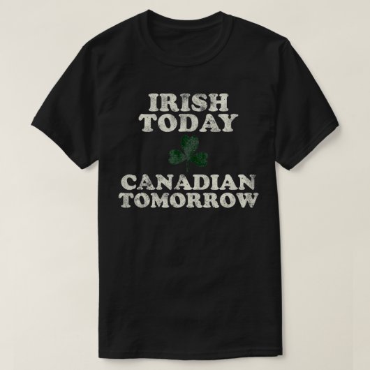 Grappig Canadees Iers St Patricks Day Canada T-shirt (Design voorkant)
