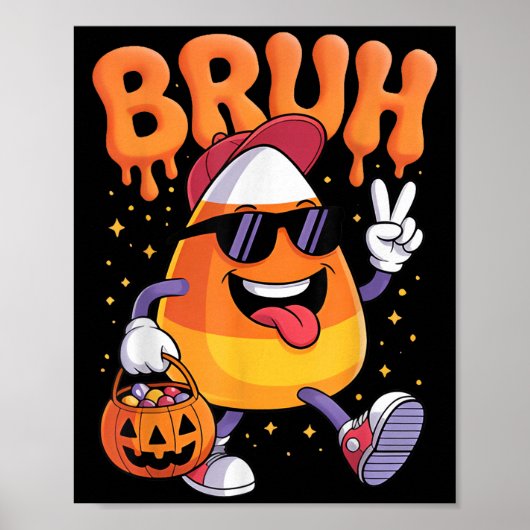 Grappig Candy Corn Halloween kostuum voor iedereen Poster (Voorkant)
