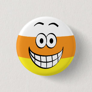 Grappig Candy Corn Halloween Ronde Button 3,2 Cm