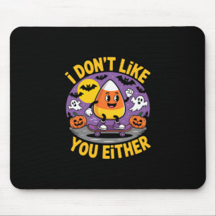 Grappig Candy Corn Halloween Skateboard Geschenk Muismat