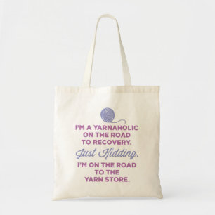 Grappig Canvas tas Yarnaholic