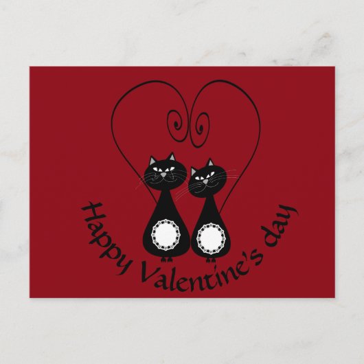 Grappig capricieus het paarmonogram van de feestdagenkaart (Voorkant)