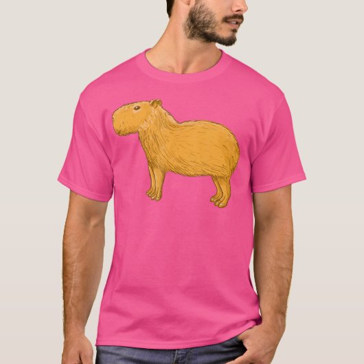 Grappig Capybara Leuk Dier T-shirt (Voorkant)