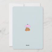 Grappig Capybara Paar Blue Pun Verjaardag Kaart (Achterkant)