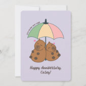 Grappig Capybara Pastel Pun Jubileum Kaart (Voorkant)