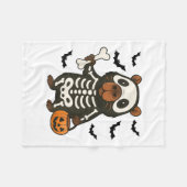 Grappig Capybara Skeleton Pompoen Halloween kostuu Fleece Deken (Voorkant (Horizontaal))