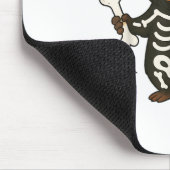 Grappig Capybara Skeleton Pompoen Halloween kostuu Muismat (Hoek)
