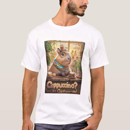 Grappig Capybara T-shirt voor dierenliefhebbers (Voorkant)