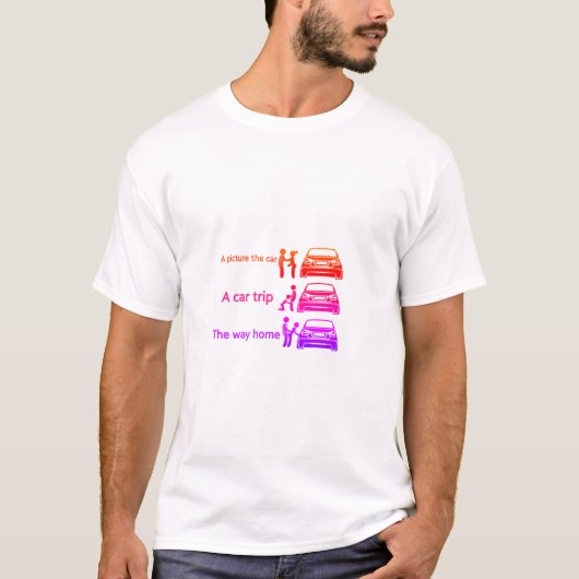 Grappig Car Ride Sign T-shirt (Voorkant)