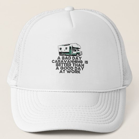 Grappig Caravanteren, Kampeerliefhebber Trucker Pet (Voorkant)