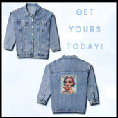Grappig Carnivoor Gift voor Vrouwen Bacon Sausage  Denim Jacket