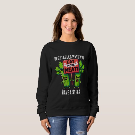 grappig carnivore sweatshirt (Voorkant volledig)