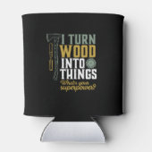 Grappig Carpenter Handyman dat ik hout in dingen m Blikjeskoeler (Achterkant)